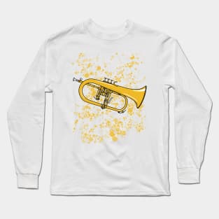 Flugelhorn Teacher Hornist Brass Musician Long Sleeve T-Shirt